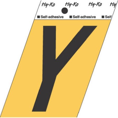 HY-KO GG-25-Y 3.5 in. Aluminum Adhesive Letter Y- Pack Of 10 646208